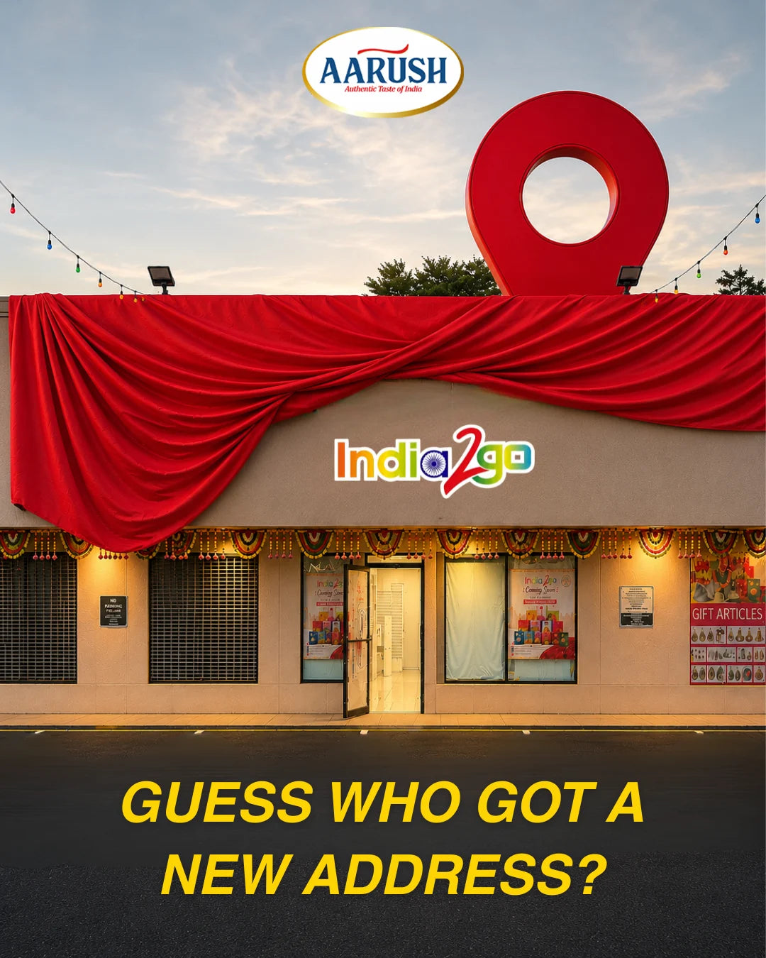 Guess who got a new address. Aarush is now on the shelves at India2Go, the new Indian grocery on Oak Tree R...
